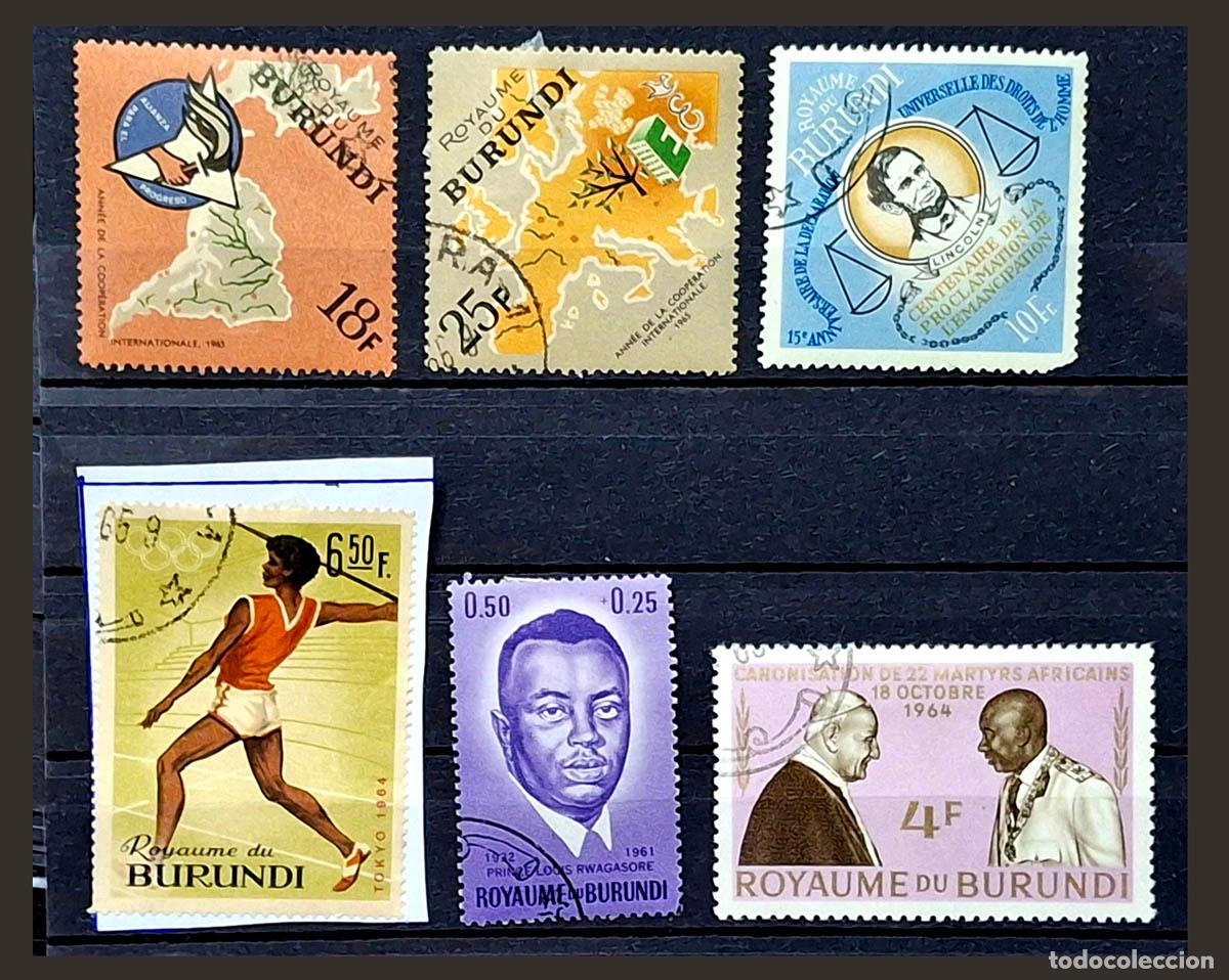 Sellos: 8 sellos de Burundi