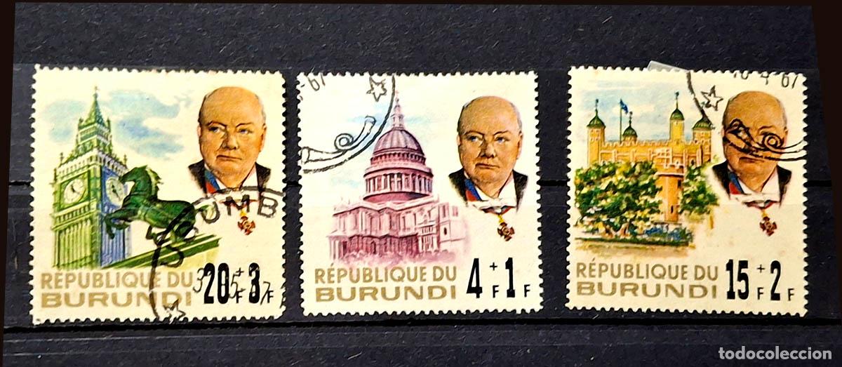 Sellos: 3 sellos de Burundi