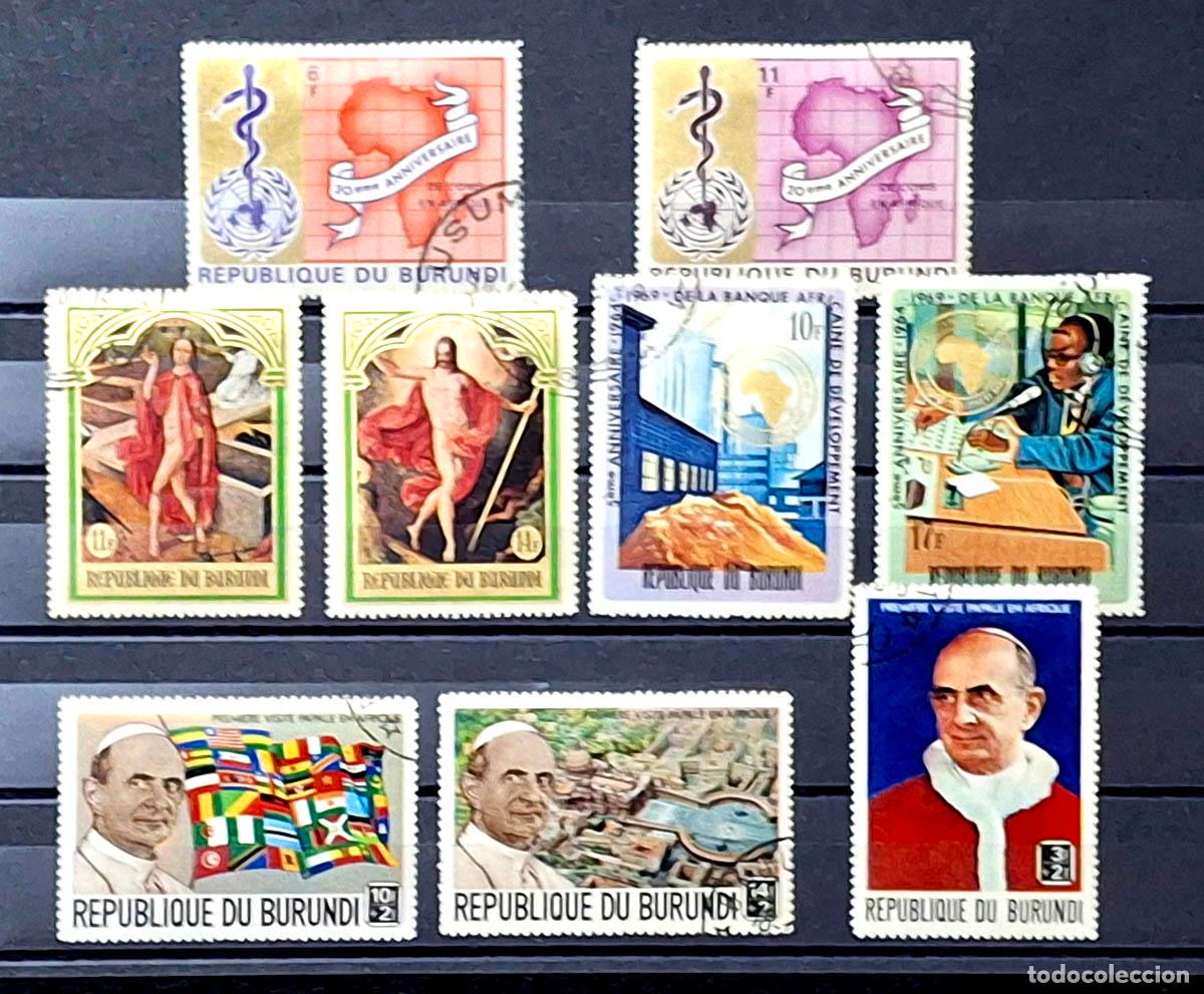 Sellos: 9 sellos de Burundi