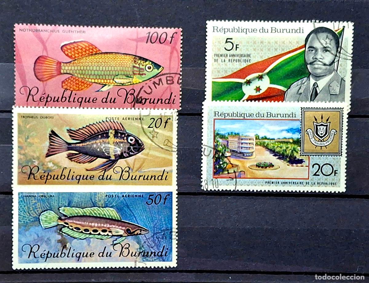 Sellos: 5 sellos de Burundi