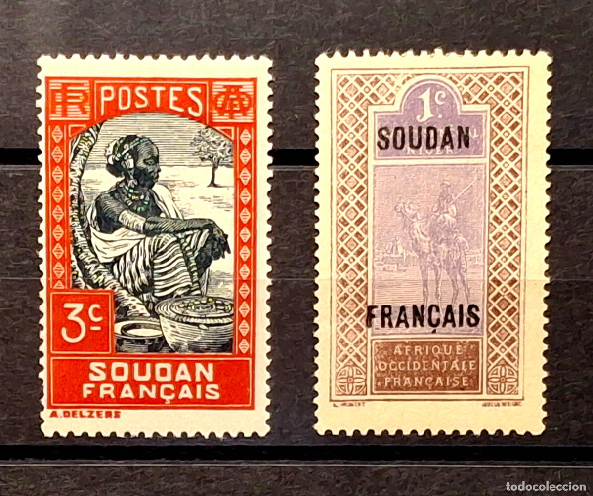 Sellos: 1930-1931, Soudan Fran&ccedil;ais, Sud&aacute;n Franc&eacute;s 2 sellos