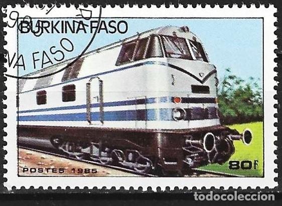 Sellos: Burkina Faso 1985 - Mi 1045 - YT 658 - Locomotora