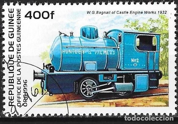 Sellos: Guinea 1996 - Mi 1582 - YT 1069 - Locomotora