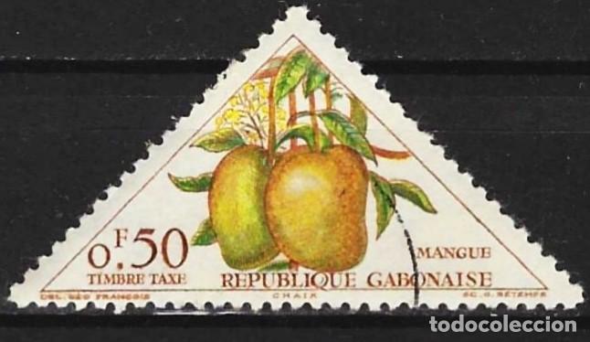 Timbres: Gabon 1962 - Mi D35 - YT T35 - Sello de tasa - Frutas : Mangos
