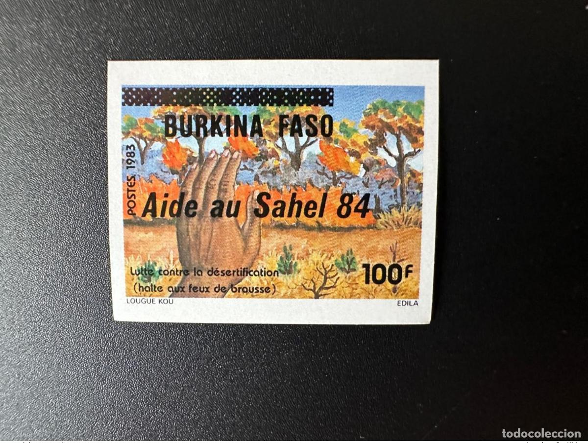 Sellos: Burkina Faso 1984 Mi. C975 ND IMPERF Ayuda a la sobrecargada desertificaci&oacute;n del Sahel