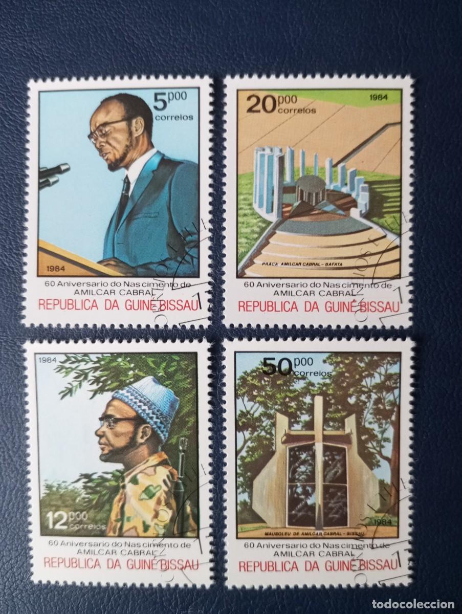 Sellos: GUINEA, ANIVERSARIO DE AM&Iacute;LCAR CABRAL