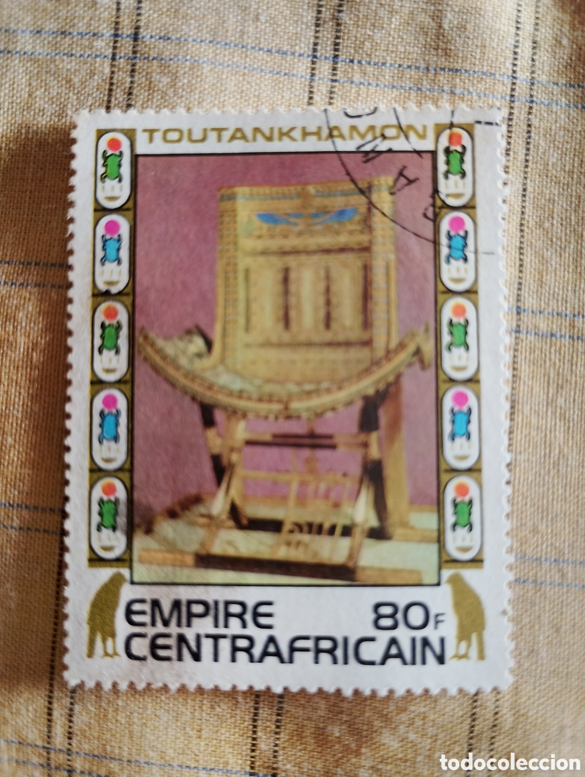 Sellos: Empire Centrafricain. TOUTANKHAMON. 80 F.