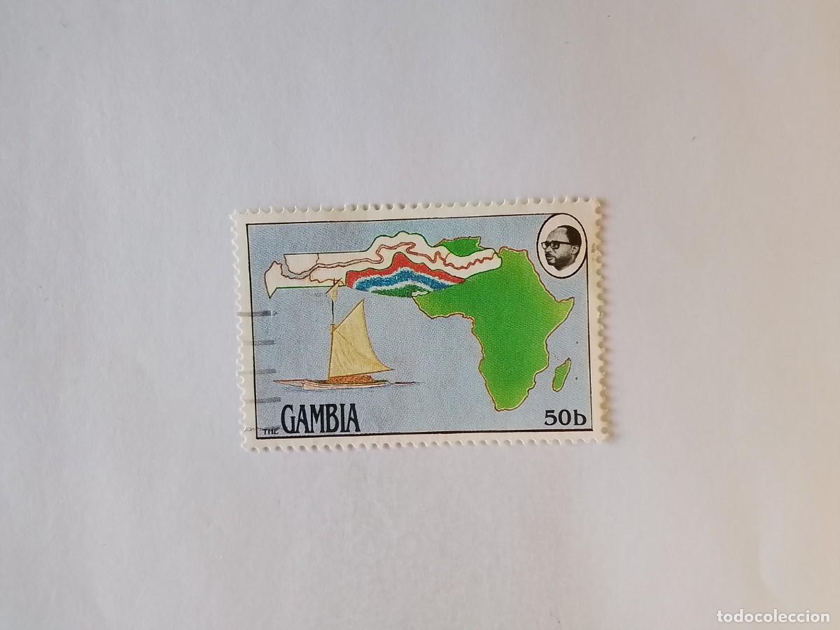 Sellos: A&Ntilde;O 1990 GAMBIA SELLO USADO