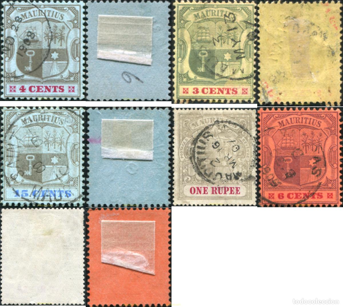 Sellos: 768569 USED MAURICIO 1902 ESCUDOS