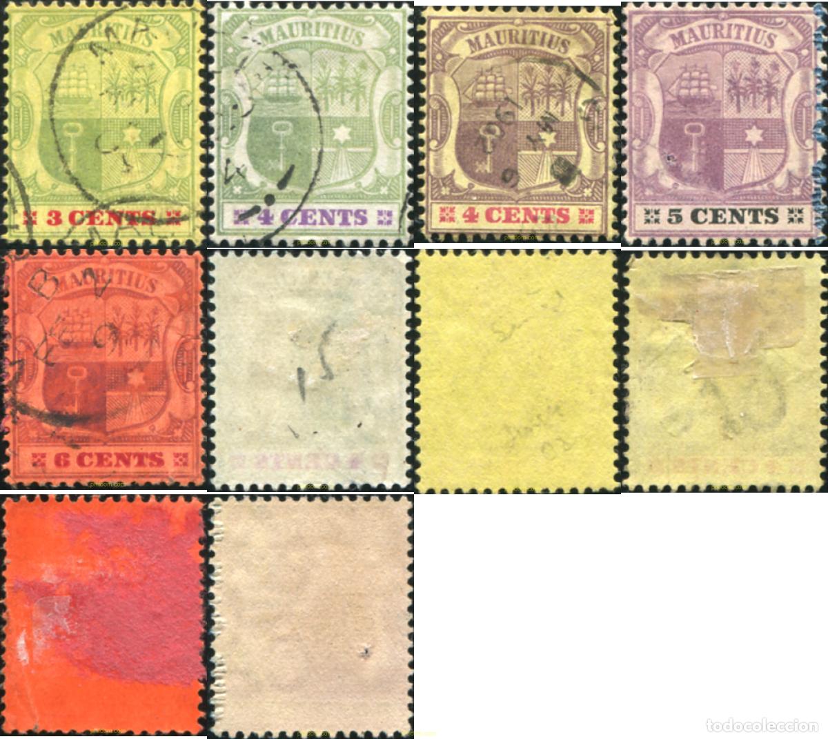 Sellos: 766000 USED MAURICIO 1902 ESCUDOS