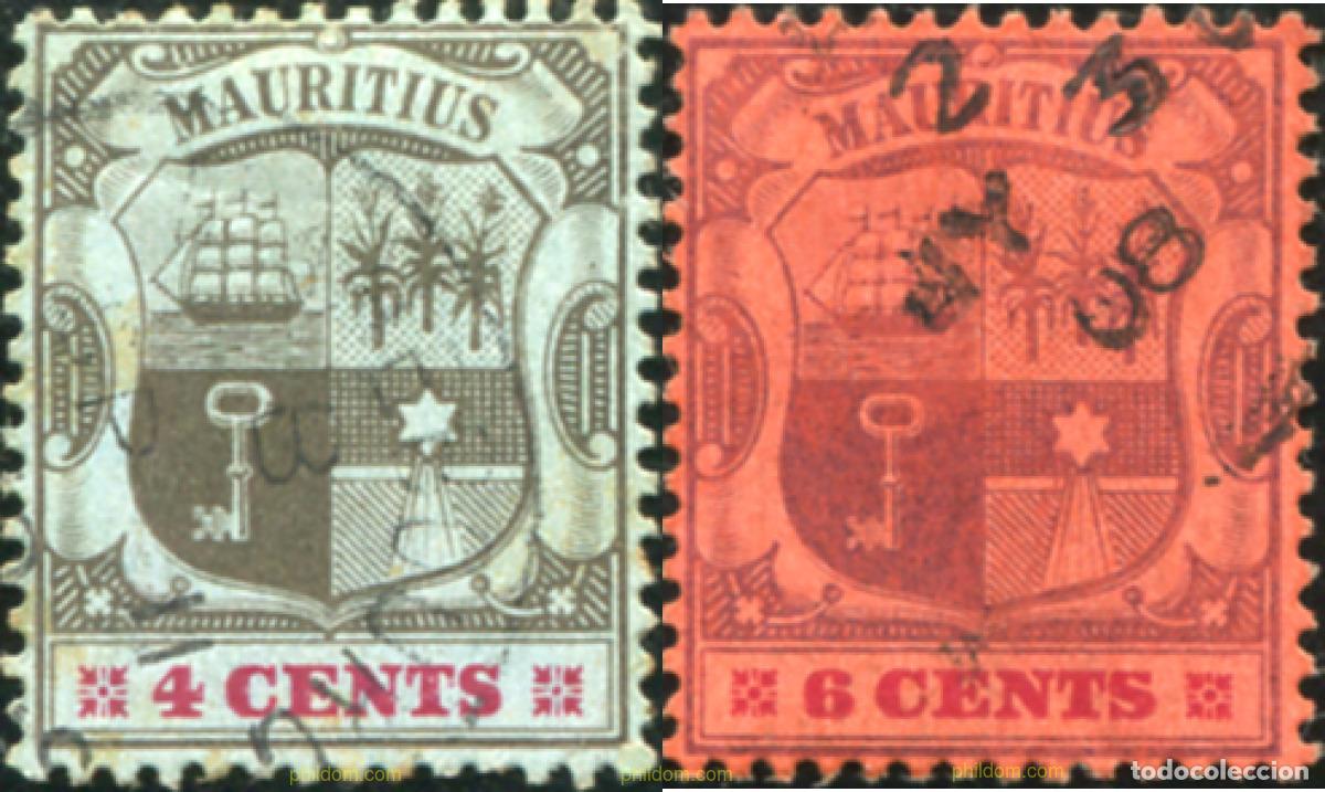 Sellos: 768282 USED MAURICIO 1902 ESCUDOS