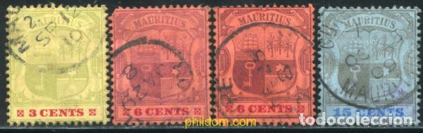 Sellos: 768578 USED MAURICIO 1902 ESCUDOS