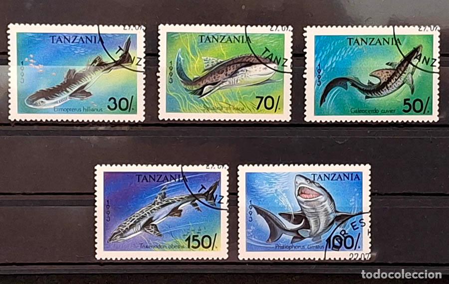 Francobolli: 5 sellos de Tanzania - Peces