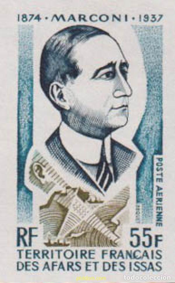 Sellos: 626408 MNH AFARS E ISSAS 1974 CENTENARIO DEL NACIMIENTO DEL F&iacute;SICO GUGLIELMO MARCONI