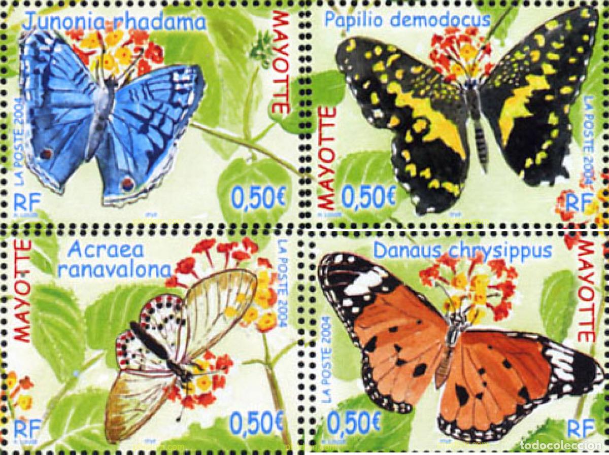 Sellos: 222984 MNH MAYOTTE 2004 MARIPOSAS