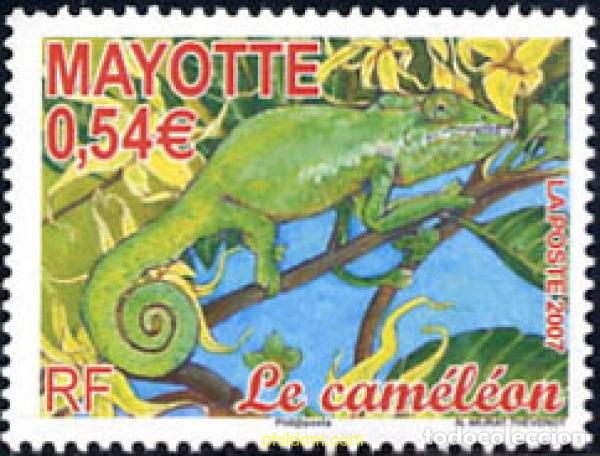 Sellos: 210982 MNH MAYOTTE 2007 FAUNA-REPTIL