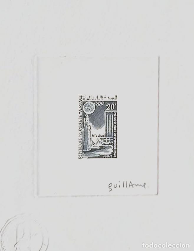 Sellos: O) 1967 MAURITANIA, OLYMPIC GAMES, MEXICO CITY, PLAZA OF THREE CULTURAS, MEXICO CITY, SCT 221, MNH