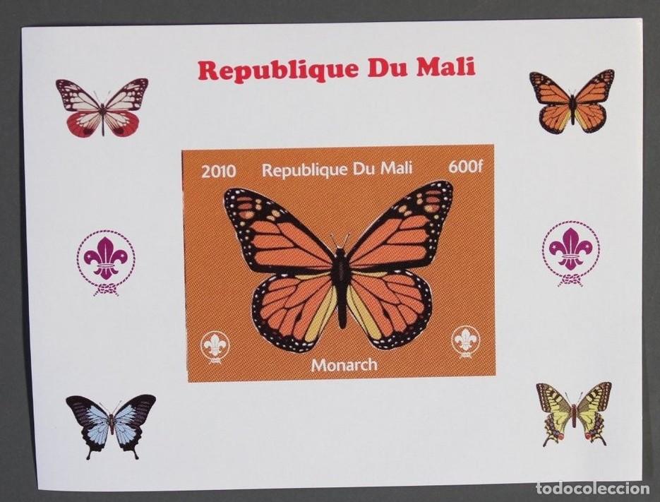 Sellos: MALI 2010 SHEET DELUXE MNH IMPERF BUTTERFLIES PAPILLONS SCHMETTERLINGEN FARFALLE MARIPOSAS INSECTOS