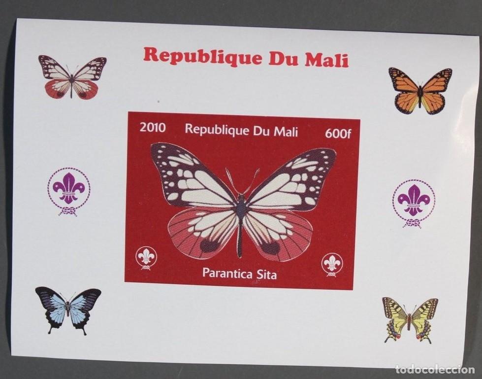 Sellos: MALI 2010 SHEET DELUXE MNH IMPERF BUTTERFLIES PAPILLONS SCHMETTERLINGEN FARFALLE MARIPOSAS INSECTOS