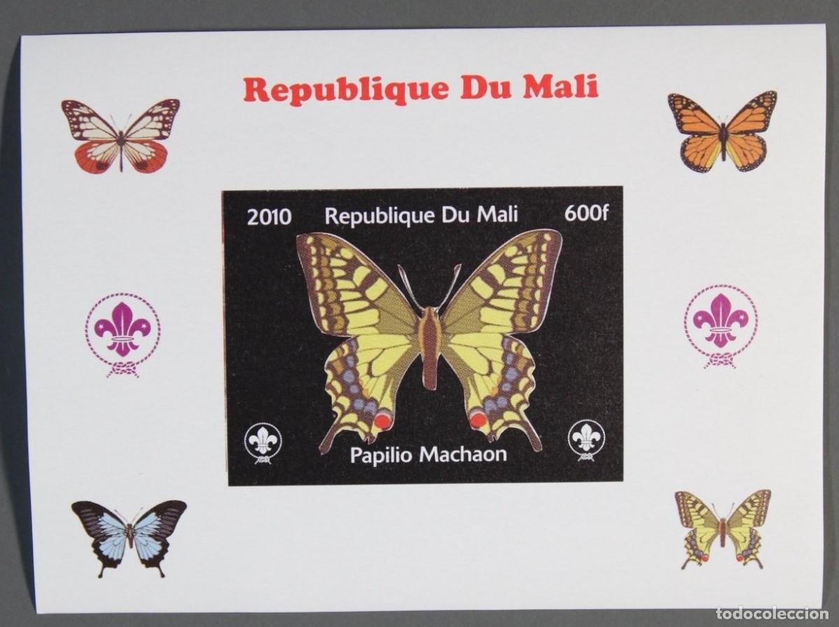 Sellos: MALI 2010 SHEET DELUXE MNH IMPERF BUTTERFLIES PAPILLONS SCHMETTERLINGEN FARFALLE MARIPOSAS INSECTOS