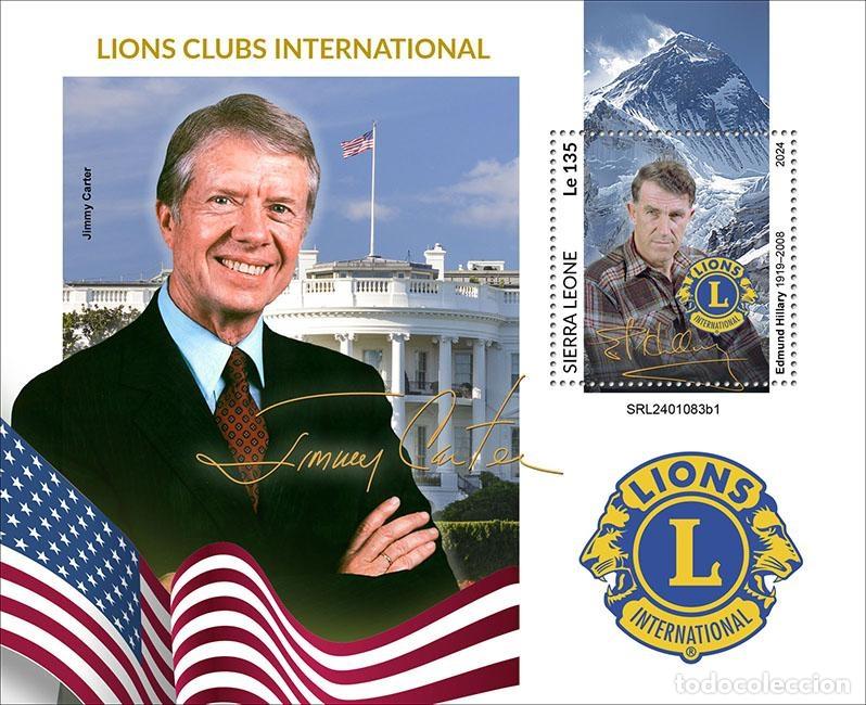 Francobolli: Sierra Leona 2024 Mi. Bl. 3202 bloque Lions Clubs International