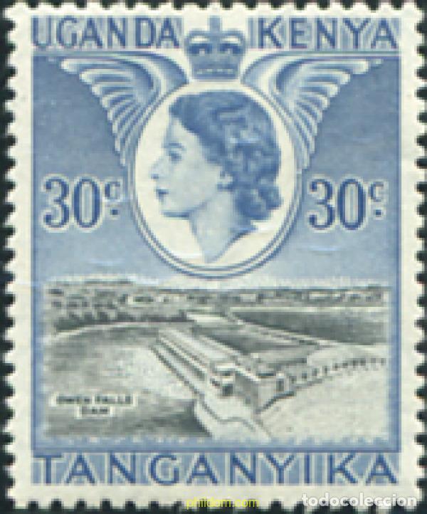 Sellos: 593405 HINGED KENIA-UGANDA- TANGANICA 1954 SERIE BASICA