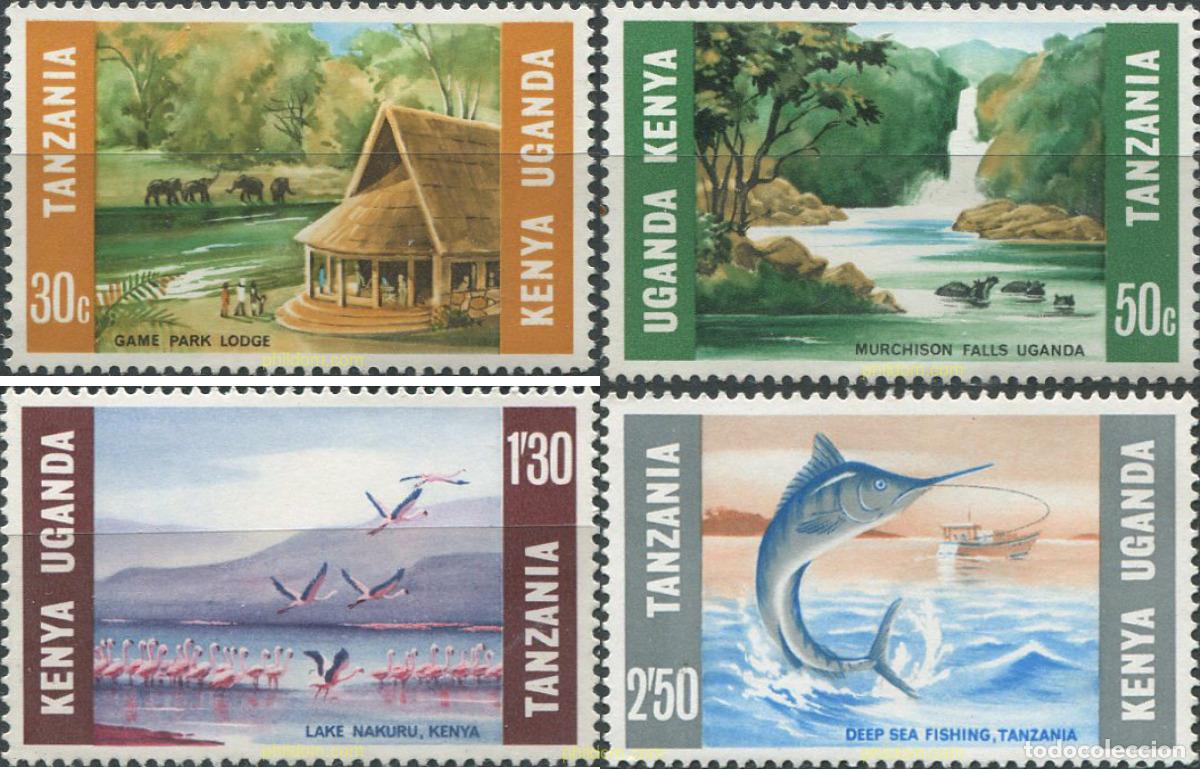 Sellos: 680809 MNH KENIA-UGANDA- TANGANICA 1966 TURISMO
