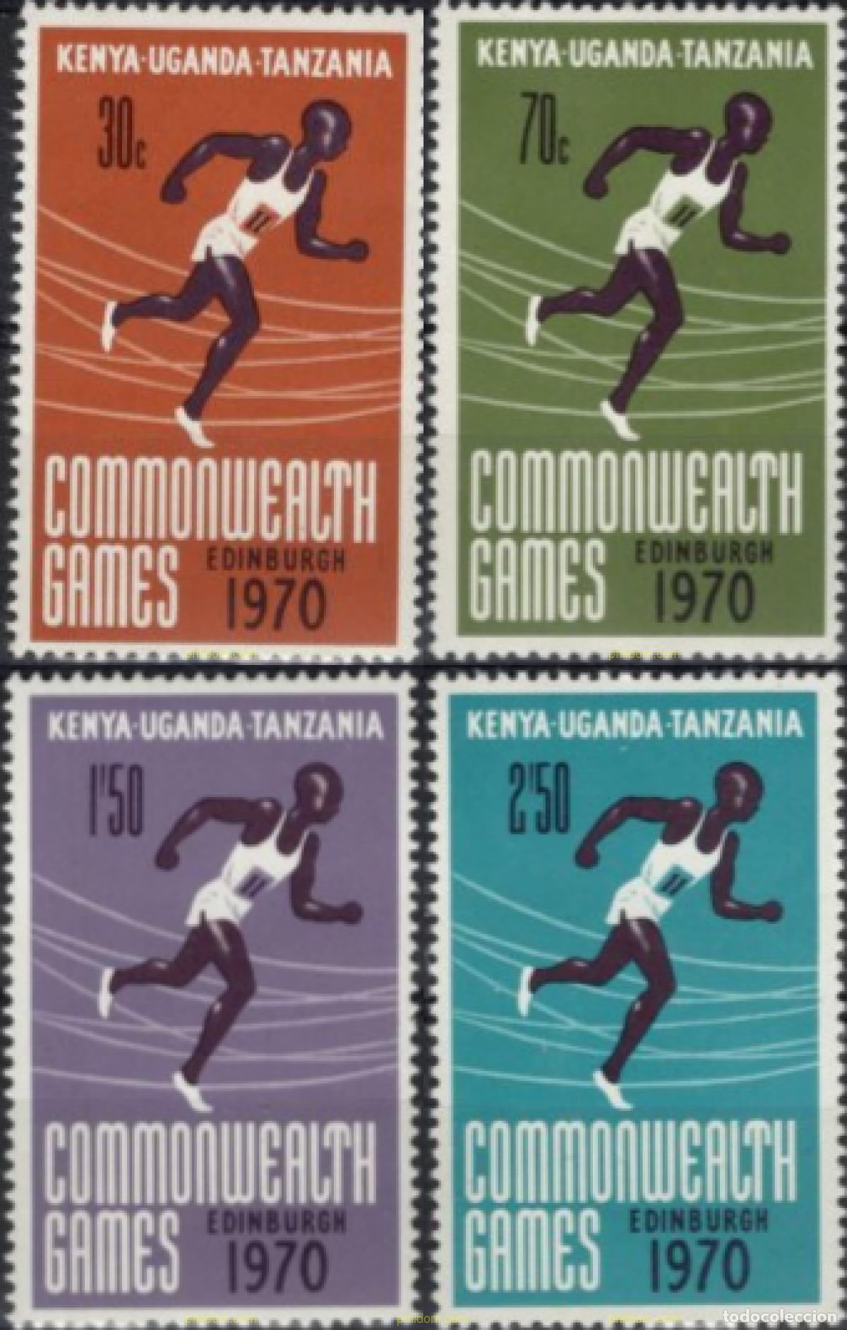 Sellos: 726101 MNH KENIA-UGANDA- TANGANICA 1970 JUEGOS DE LA COMMONWEELTH