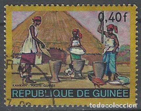 Sellos: GUINEA 1968 - COSTUMBRES NATIVAS - USADO