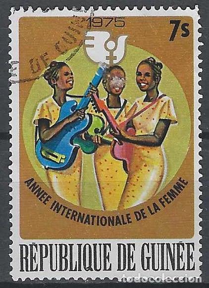Sellos: GUINEA 1976 - A&Ntilde;O INTERNACIONAL DE LA MUJER - USADO