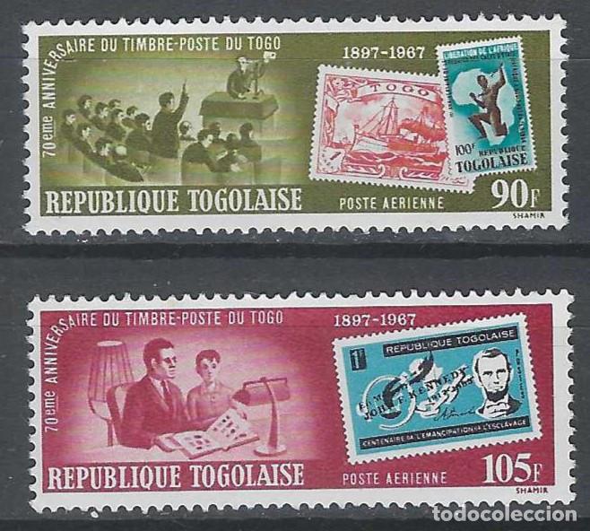 Sellos: TOGO 1963 - 70&ordm; ANIV. DEL SELLO TOGOL&Eacute;S, A&Eacute;REOS, S.COMPLETA - MNH**