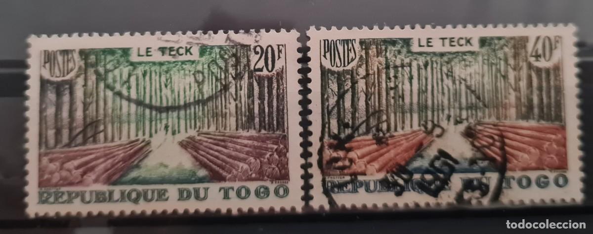 Sellos: Serie de sellos usados de Togo 1957