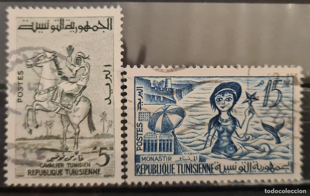 Sellos: Serie de sellos usados de T&uacute;nez 1959: III aniversario de la independencia