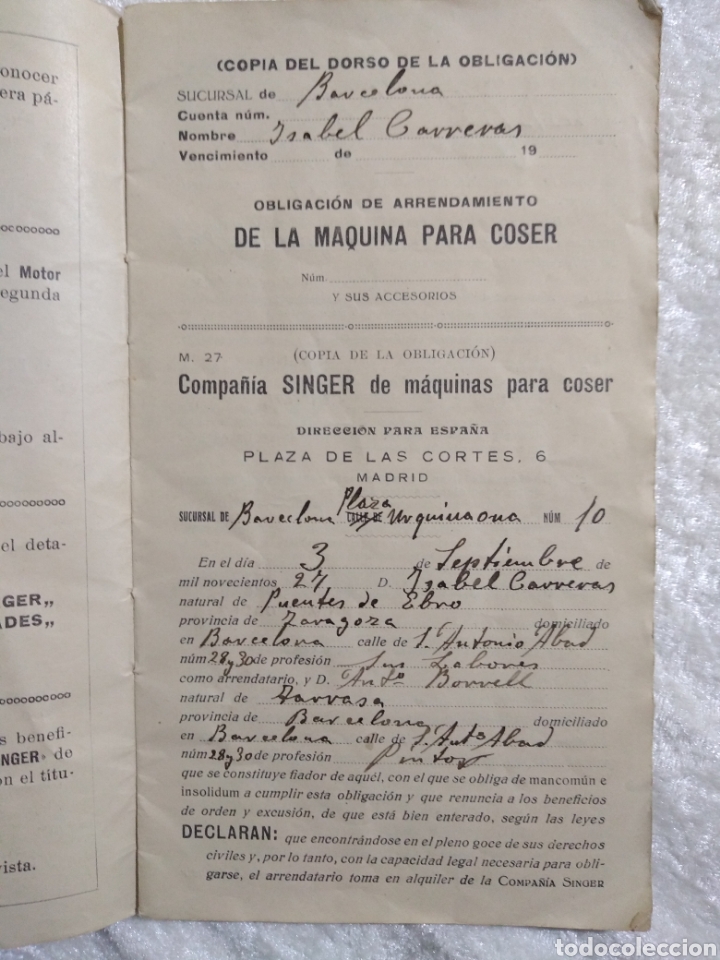 Sellos: LIBRETA DE CUPONES DE PAGO 1927 - Foto 3
