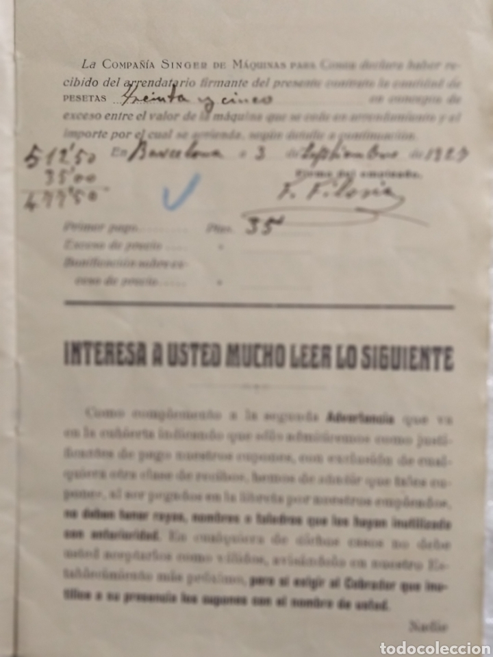 Sellos: LIBRETA DE CUPONES DE PAGO 1927 - Foto 4