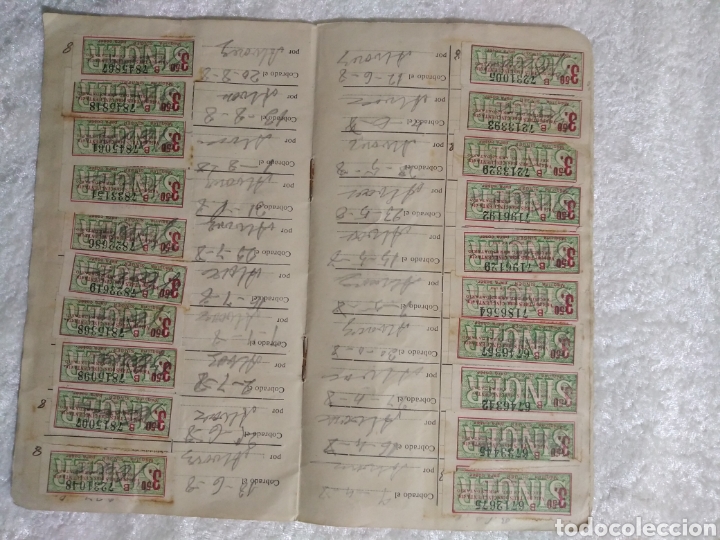 Sellos: LIBRETA DE CUPONES DE PAGO 1927 - Foto 7