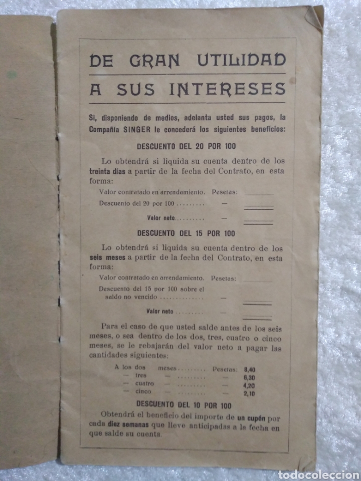 Sellos: LIBRETA DE CUPONES DE PAGO 1927 - Foto 8