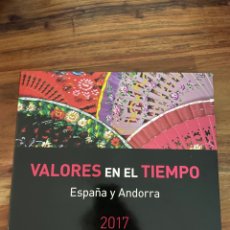 Sellos: LIBRO VALORES EN EL TIEMPO 2017 SIN SELLOS CON FILOESTUCHES. Lote 392772969