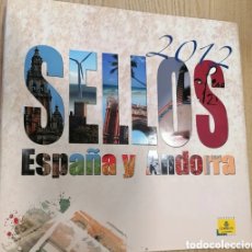 Sellos: LIBRO COMPLETO OFICIAL DE CORREOS VALORES EN EL TIEMPO 2012 - SELLOS DE ESPAÑA Y ANDORRA