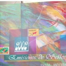 Sellos: LIBRO COMPLETO OFICIAL DE CORREOS VALORES EN EL TIEMPO 2002 - SELLOS DE ESPAÑA Y ANDORRA