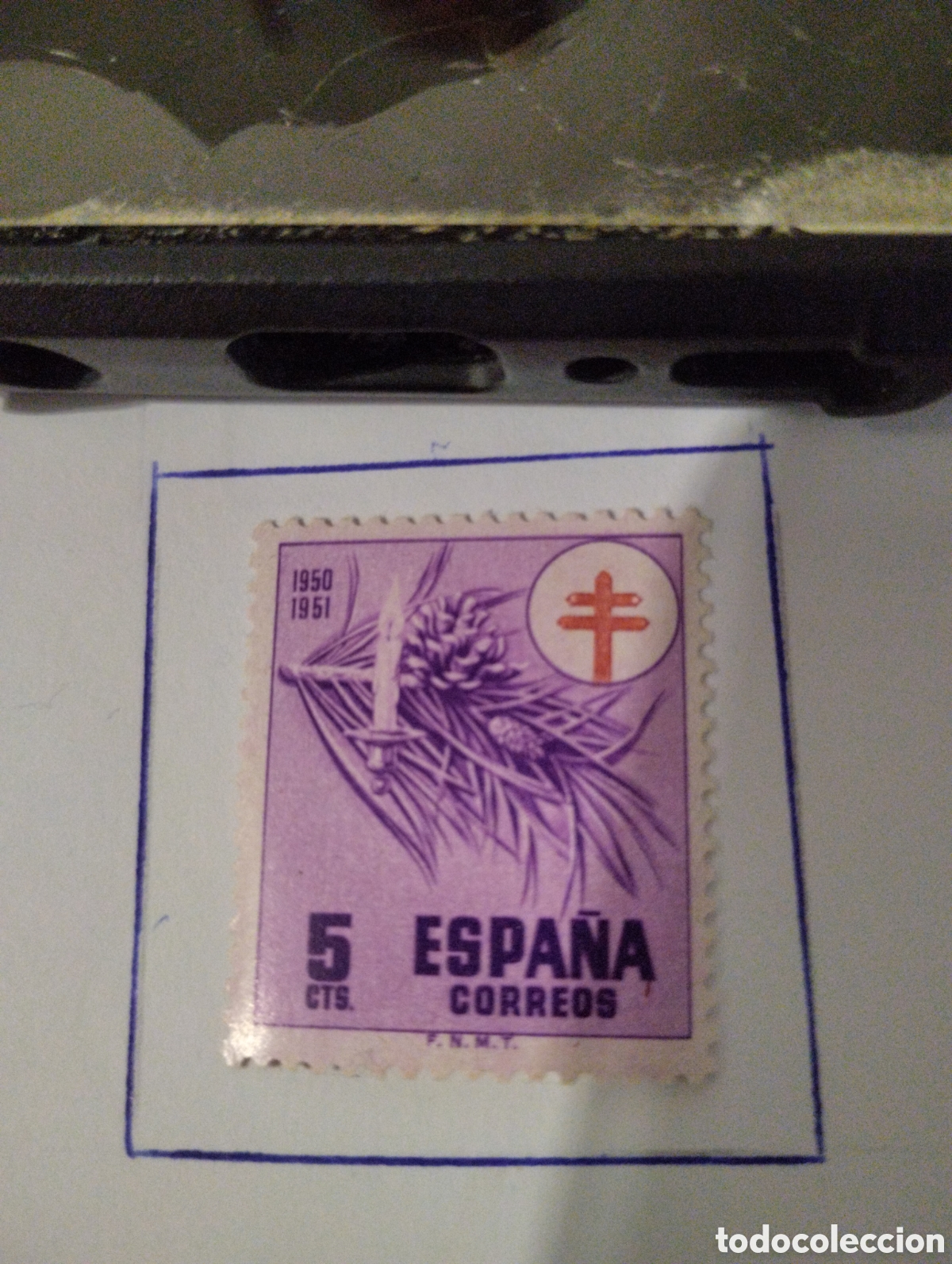 Sellos: Sello 5 c&eacute;ntimos Espa&ntilde;a - Foto 2