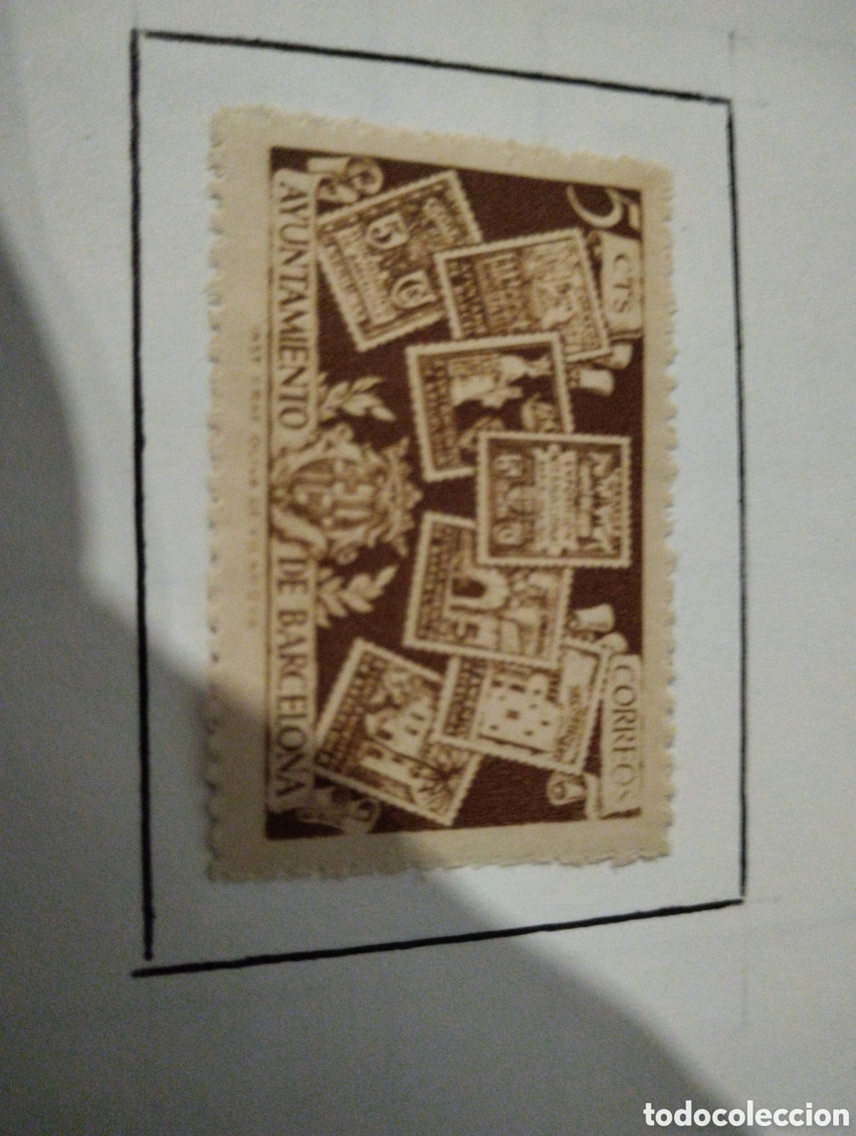 Sellos: Sello 5 c&eacute;ntimos, Espa&ntilde;a - Foto 2
