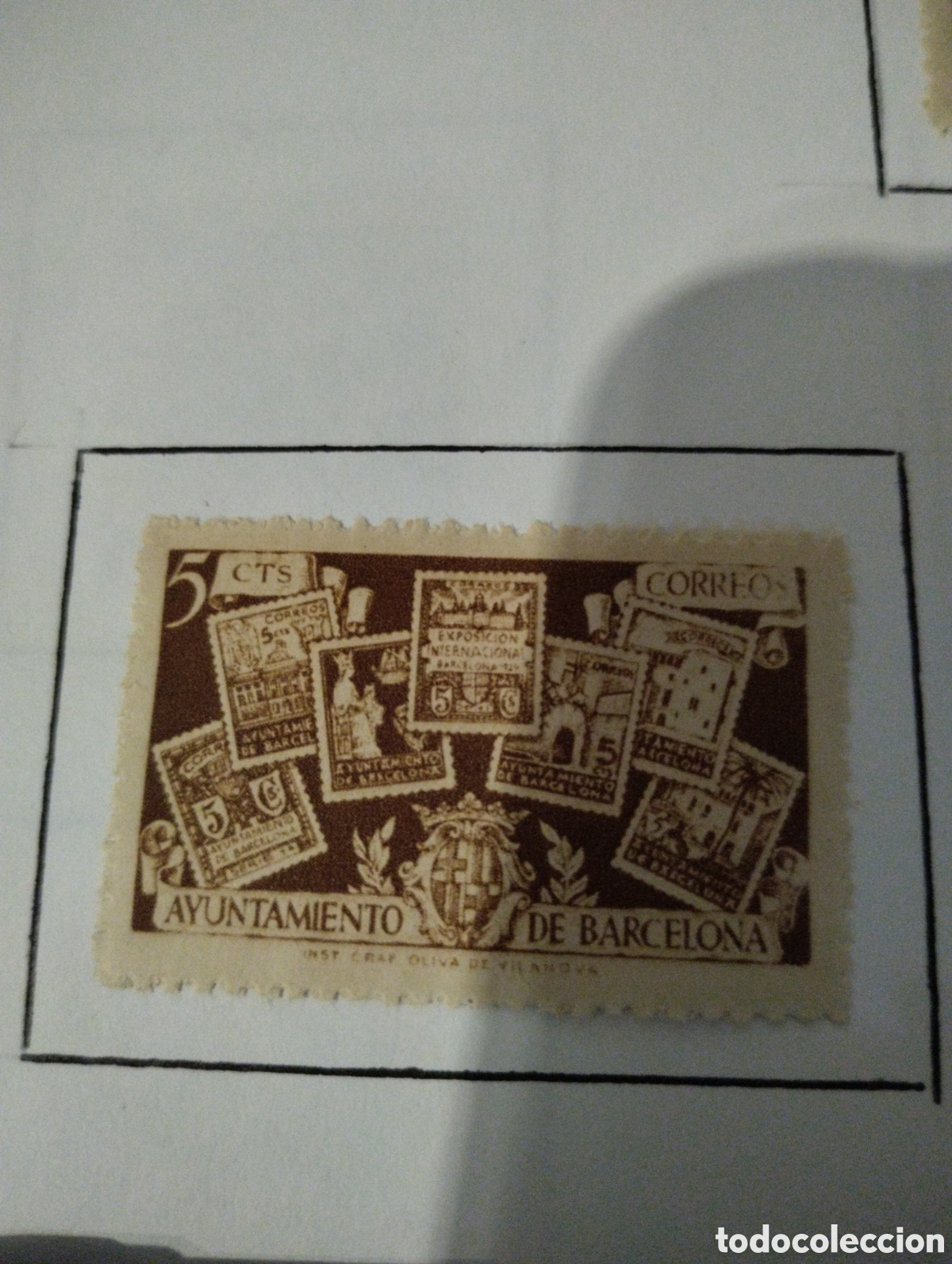 Sellos: Sello 5 c&eacute;ntimos, Espa&ntilde;a - Foto 1