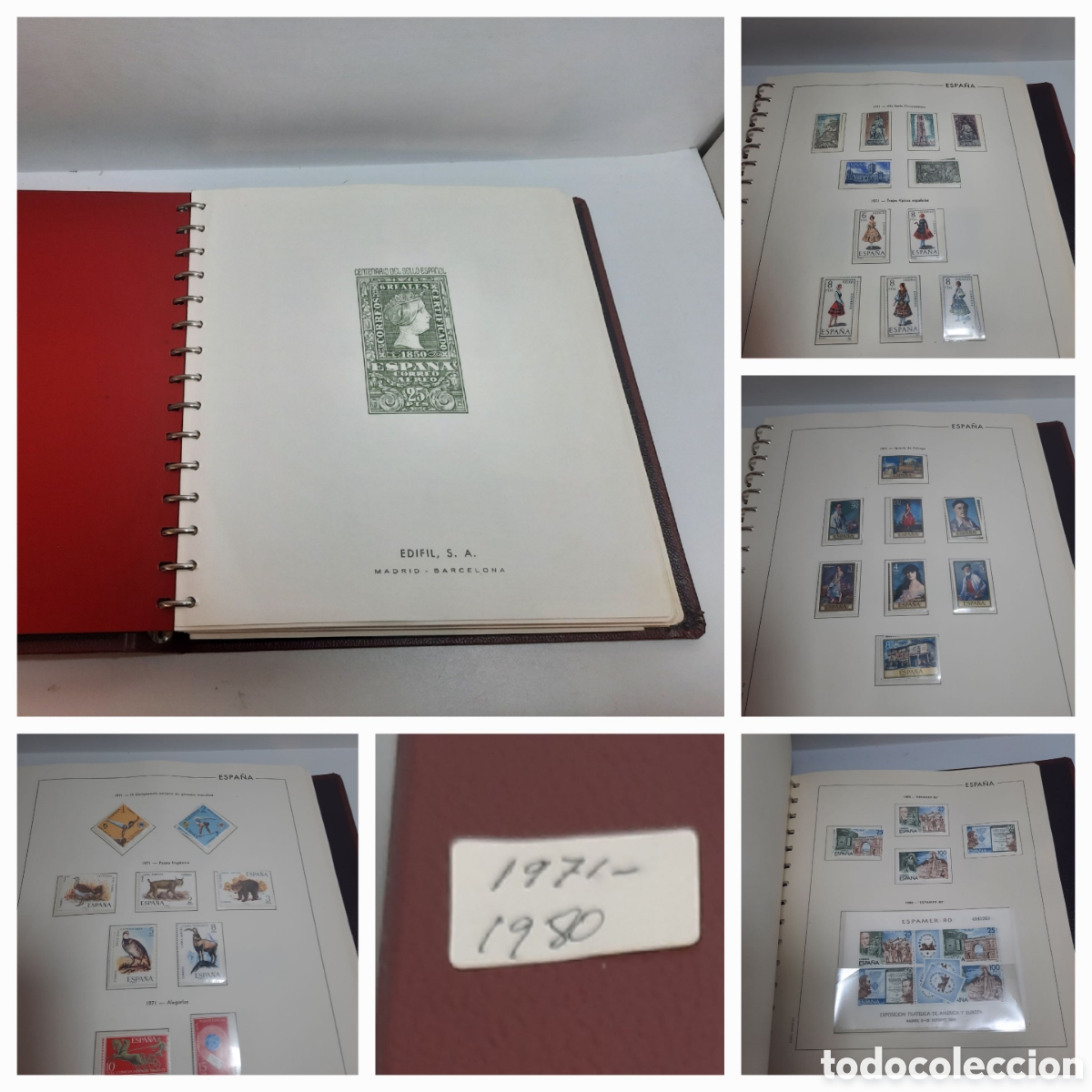 Sellos: Colecci&oacute;n Sellos Espa&ntilde;a Edifil 1971-1980