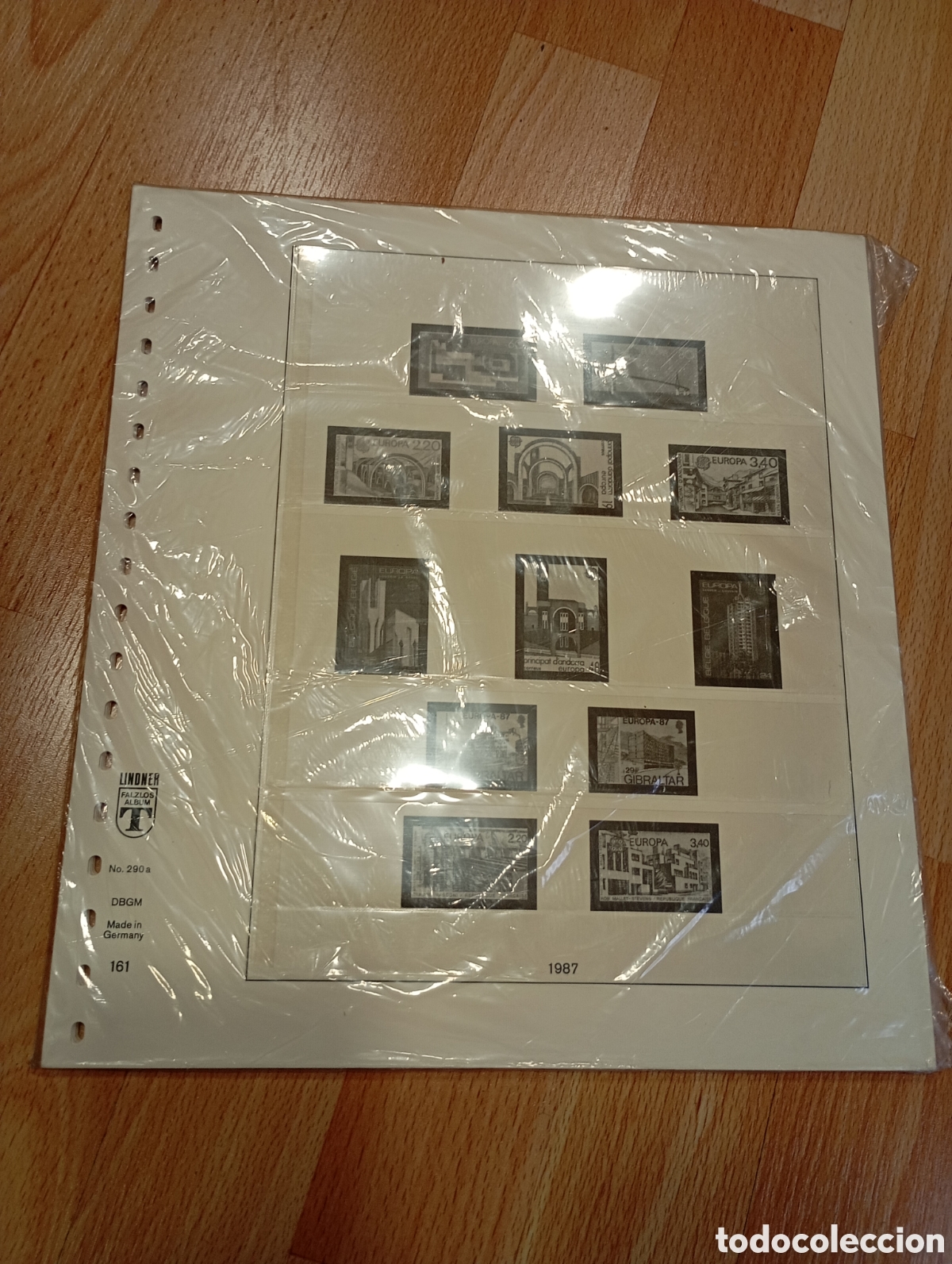 Selos: EUROPA CEPT - HOJAS DE &Aacute;LBUM LINDNER - SUPLEMENTO A&Ntilde;O 1987 - MONTADAS