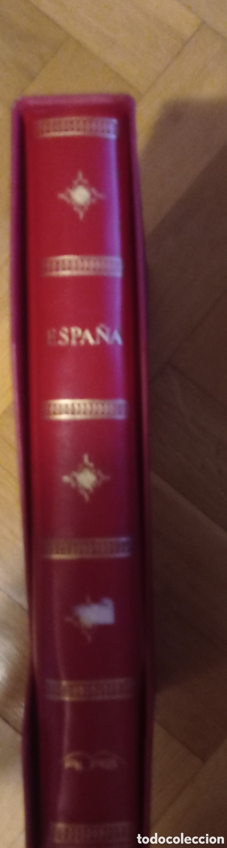 Francobolli: &Aacute;lbum de sellos pla lomo redondo rojo 15 anillas segunda mano