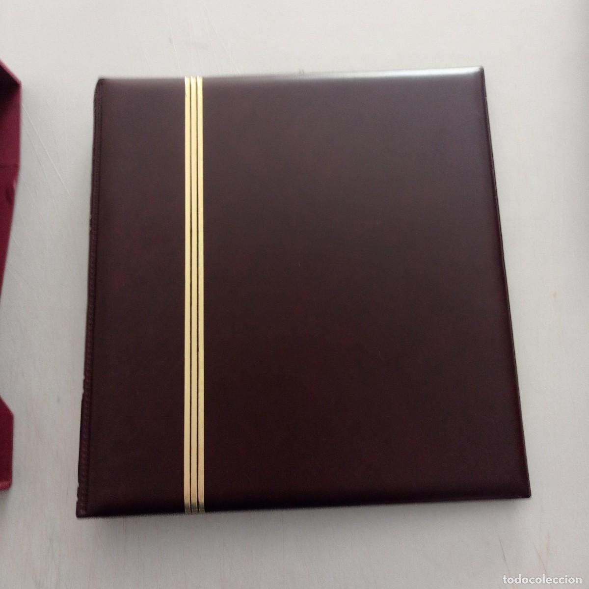 Briefmarken: Album de sellos marron de 15 anillas con tapa buen estado