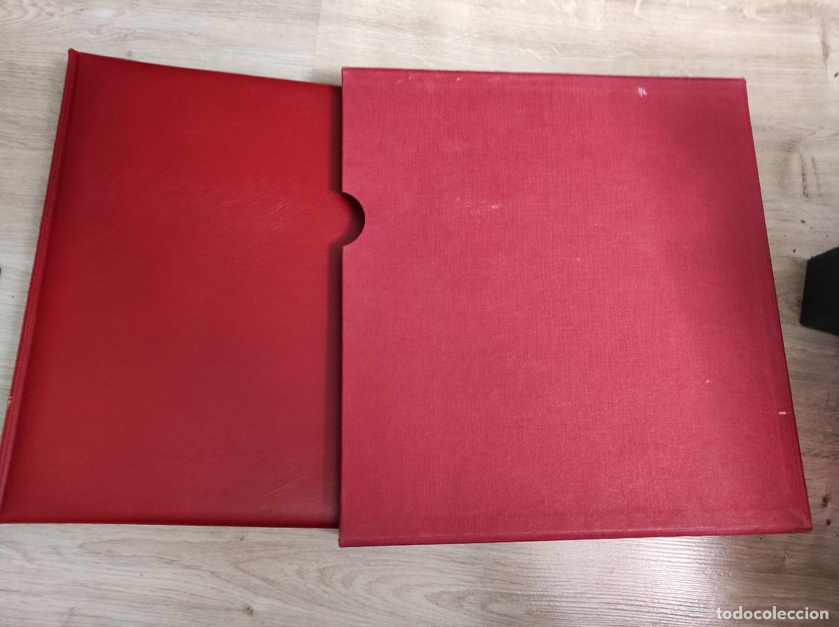 Francobolli: M95 Album EDIFIL rojo con cajetin BUEN ESTADO