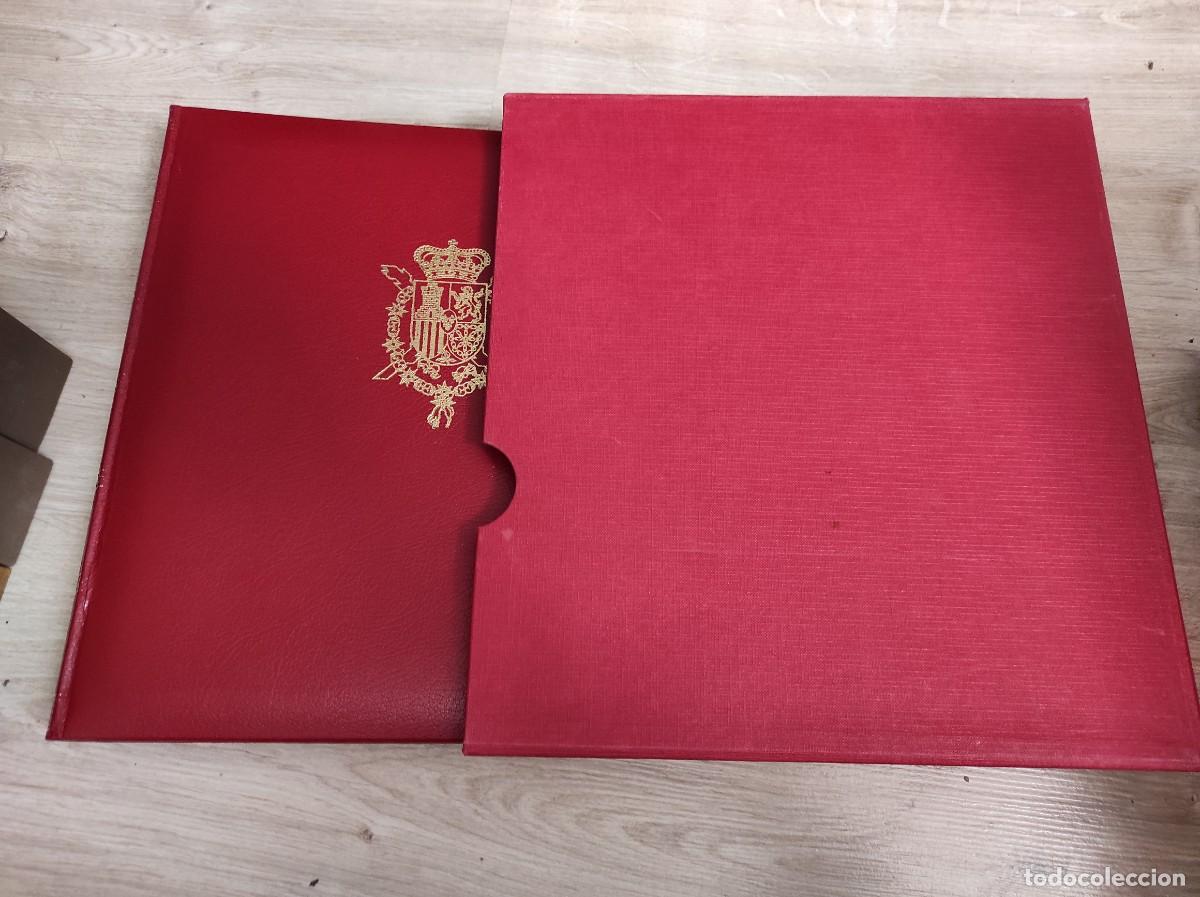 Francobolli: M96 Album EDIFIL rojo con cajetin BUEN ESTADO