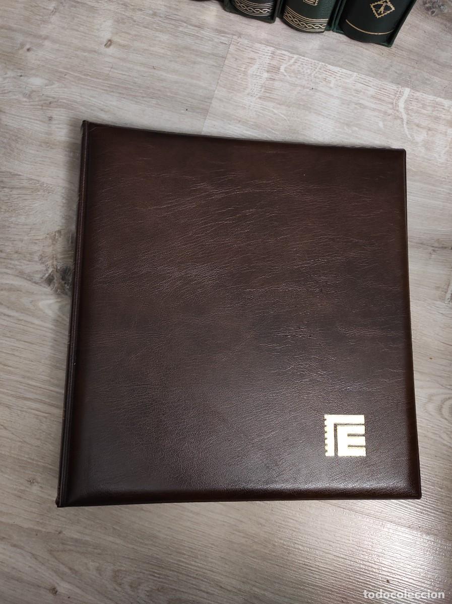Francobolli: M98 Album EDIFIL marron BUEN ESTADO